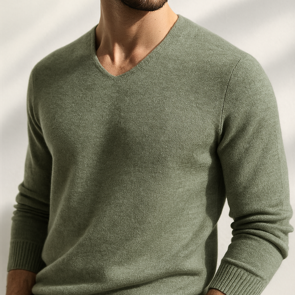 Kairo | Maglione a collo a V in cashmere
