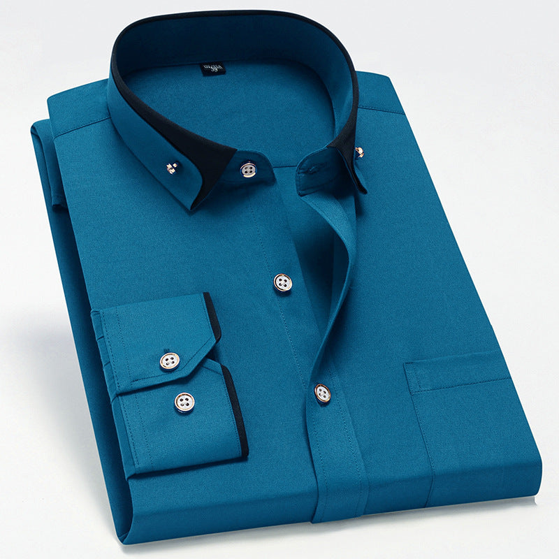 Matteo | Camicia Classica Di Cotone Con Maniche Lunghe