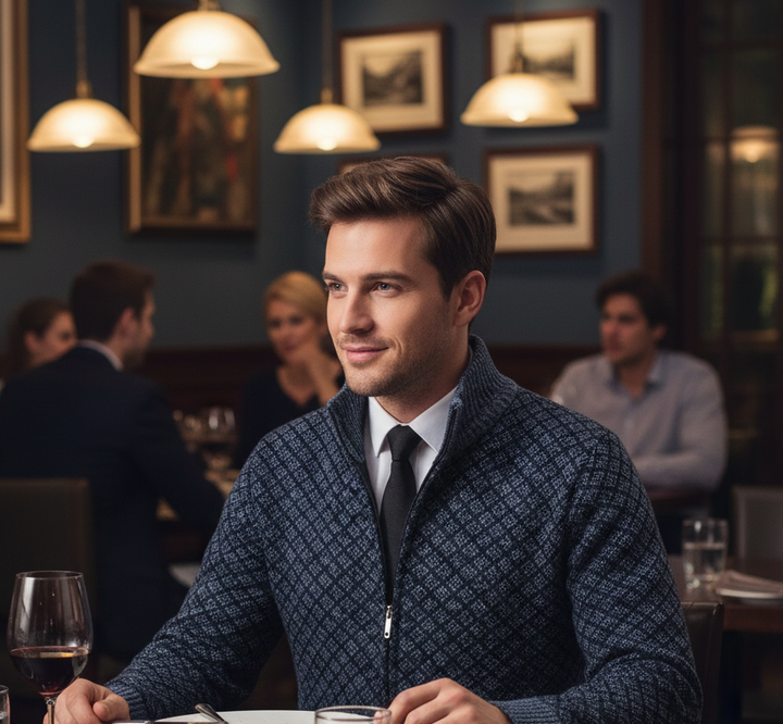 Ayman | Cardigan Casual di Lusso