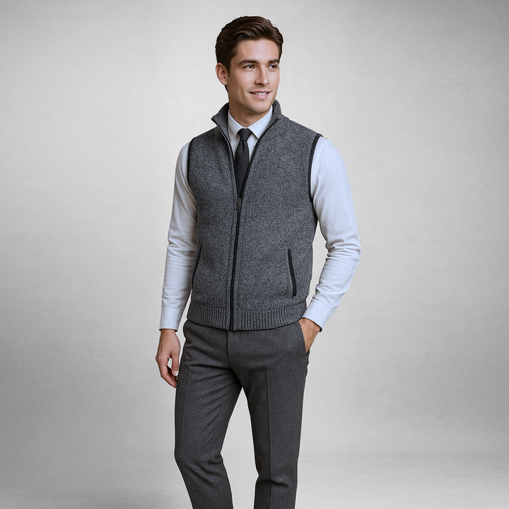 Donato | Gilet con Zip Full-Length