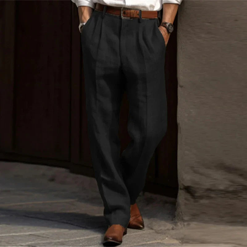 Aderin | Pantaloni Classici in Cotone