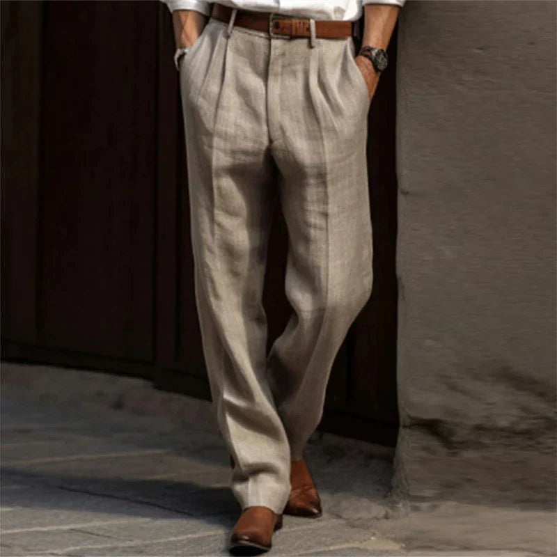 Aderin | Pantaloni Classici in Cotone