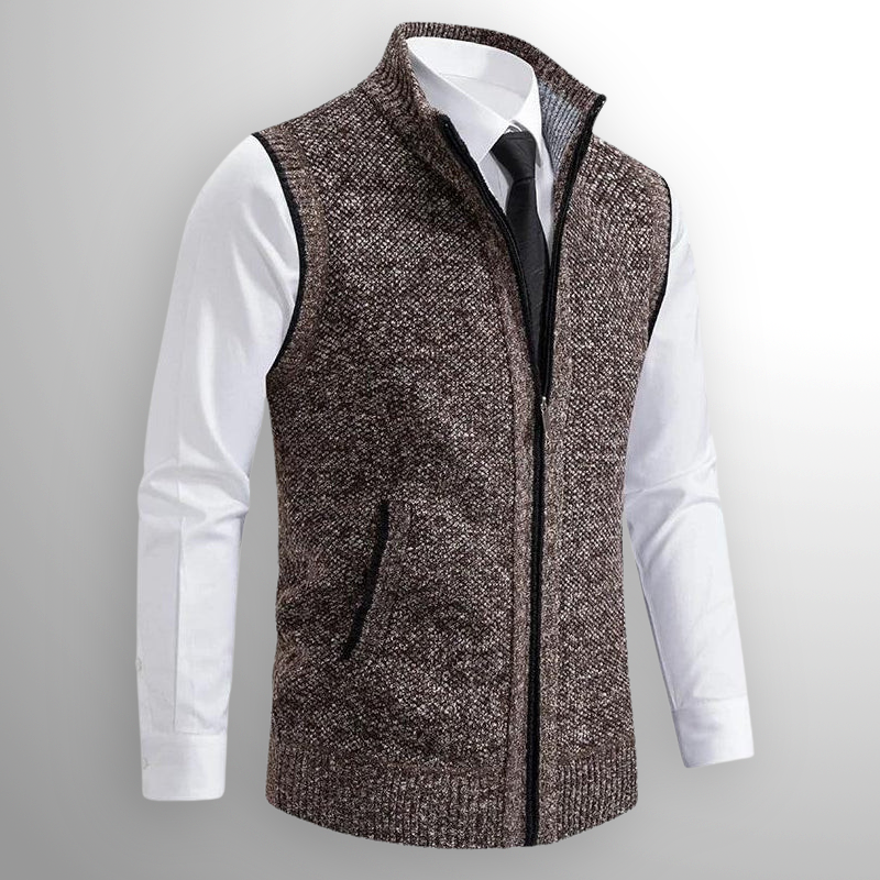 Donato | Gilet con Zip Full-Length